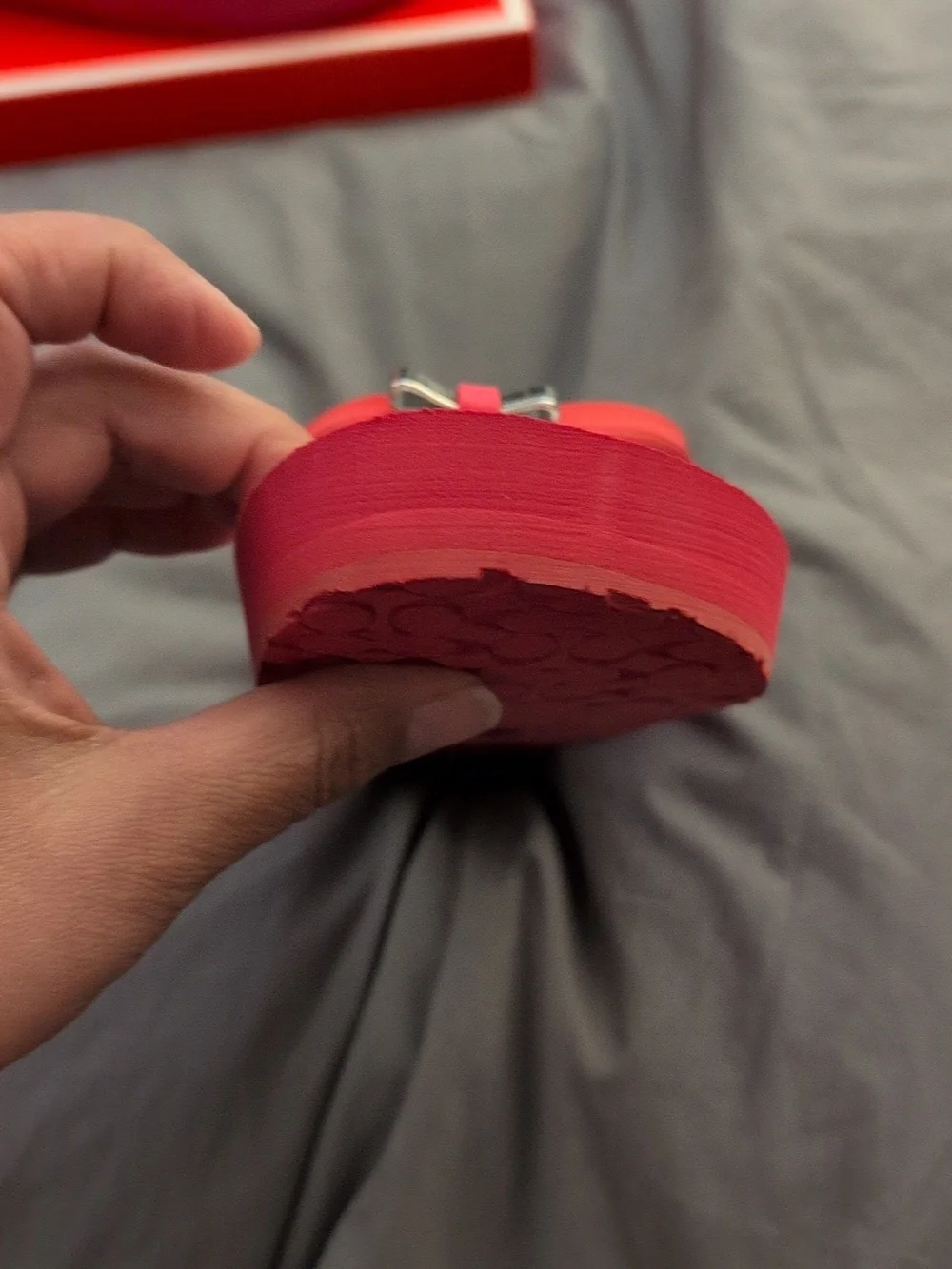 Coach Pop Pink and White Platform Flip Flops Size 10 - Picture 7 of 12